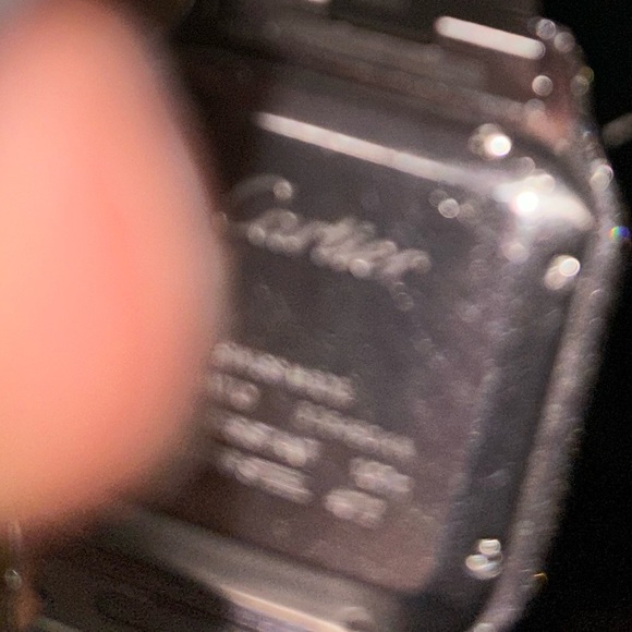 Cartier Santos watch GIA Certified SI1 diamonds pre owned no box - Picture 7 of 11
